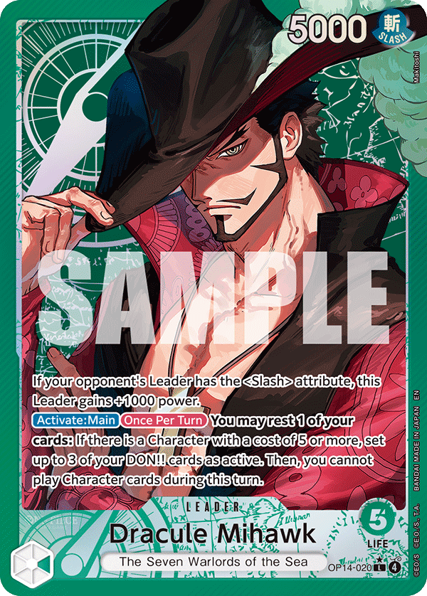 Dracule Mihawk OP14-020 AA