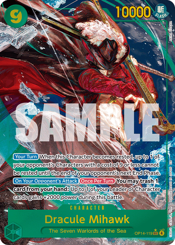Dracule Mihawk OP14-119 AA SEC