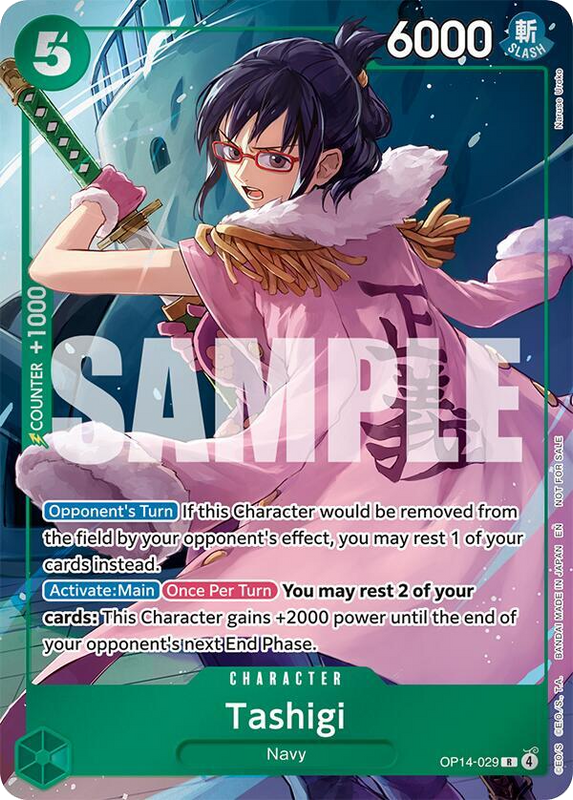 Tashigi (Dash Pack)Â  OP14-029 FA R