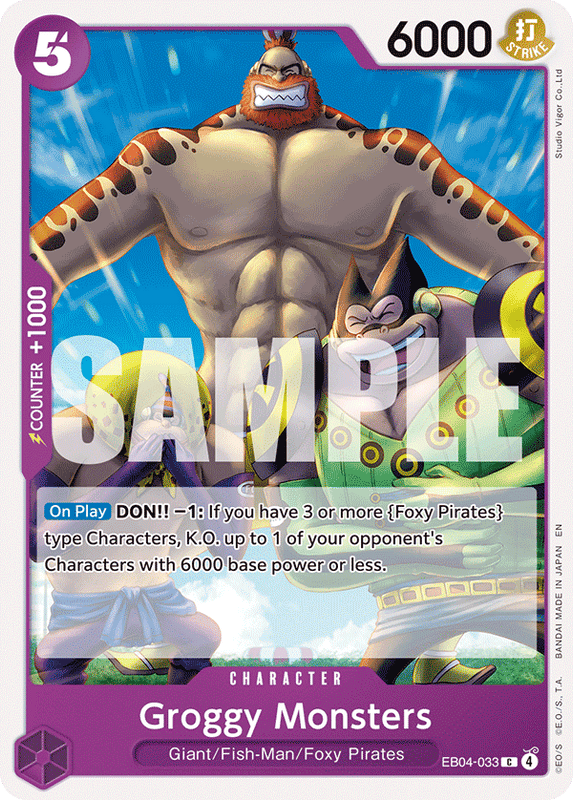 Groggy Monsters OP14-EB04 EB04-033
