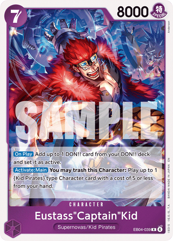 Eustass"Captain"Kid OP14-EB04 EB04-039