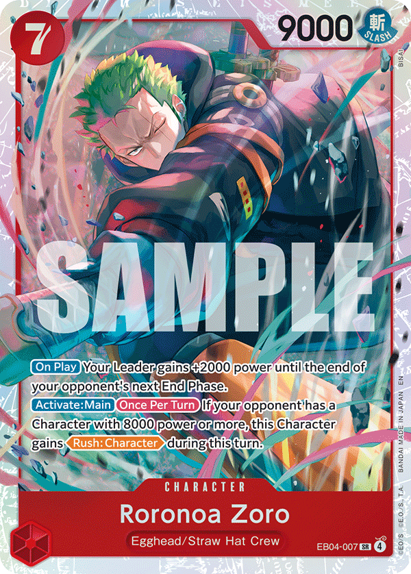 Roronoa Zoro OP15-EB04 EB04-007