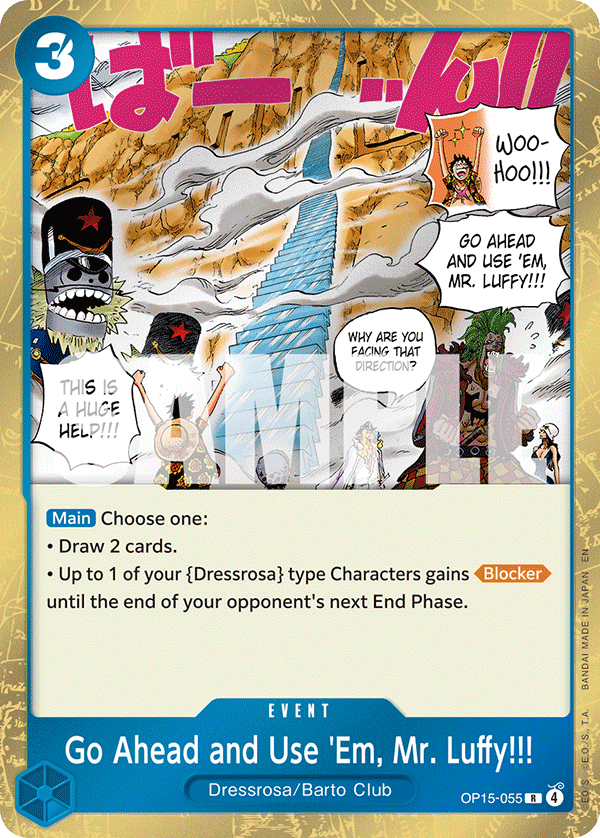 Go Ahead and Use 'Em, Mr. Luffy!!! OP15-055