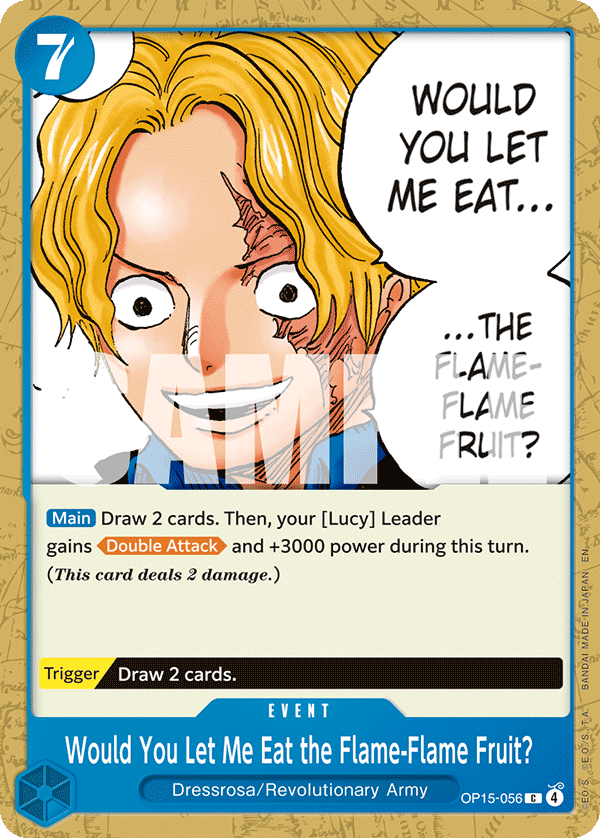 Would You Let Me Eat the Flame-Flame Fruit? OP15-056
