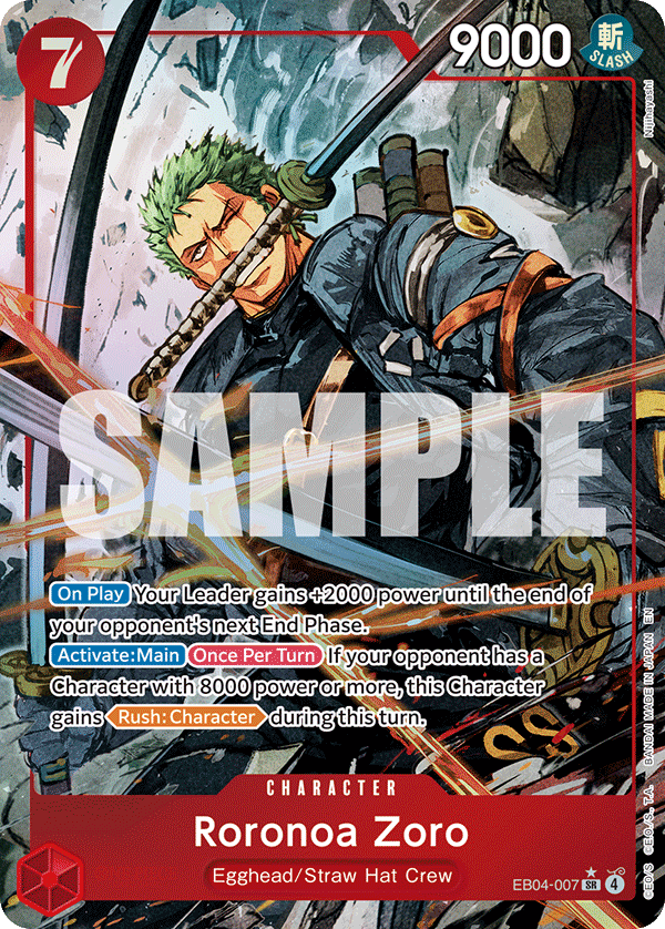 Roronoa Zoro OP15-EB04 EB04-007 AA