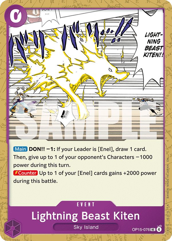 Lightning Beast Kiten OP15-076