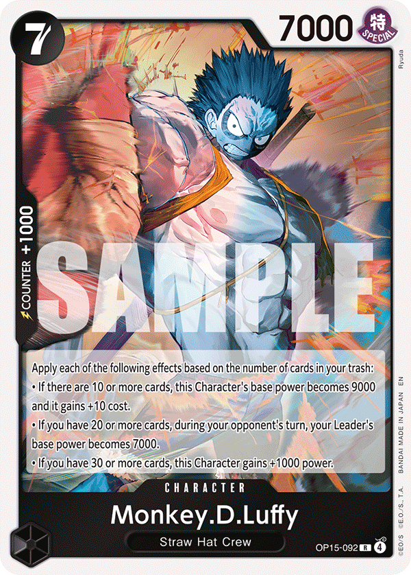 Monkey.D.Luffy OP15-092 R