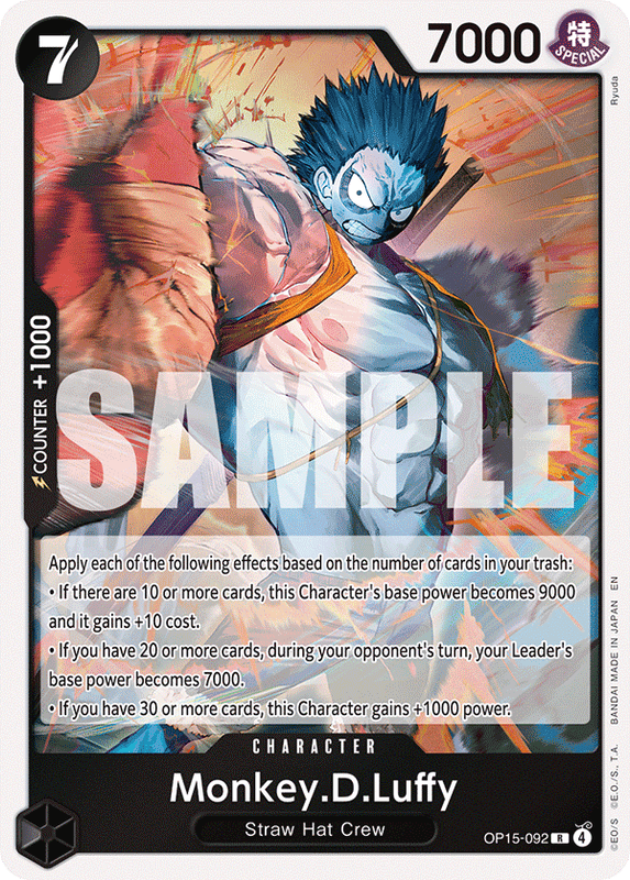 Monkey.D.Luffy OP15-092 R