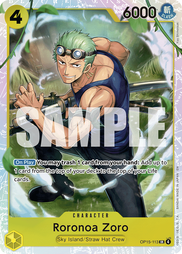 Roronoa Zoro OP15-113 SR