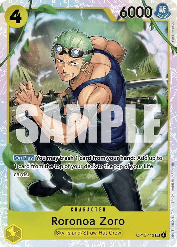 Roronoa Zoro OP15-113 SR