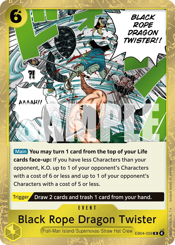 Black Rope Dragon Twister OP15-EB04 EB04-059