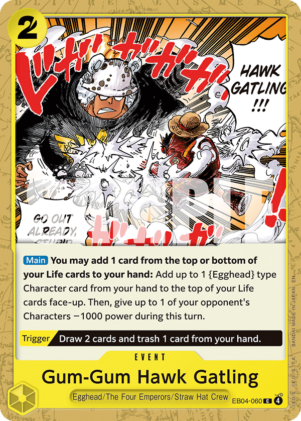 Gum-Gum Hawk Gatling OP15-EB04 EB04-060