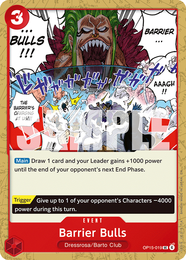 Barrier Bulls OP15-019