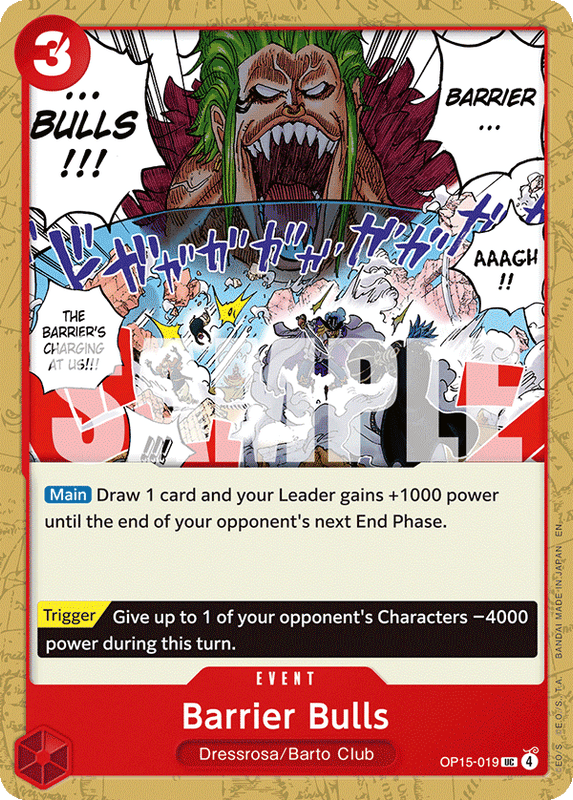 Barrier Bulls OP15-019