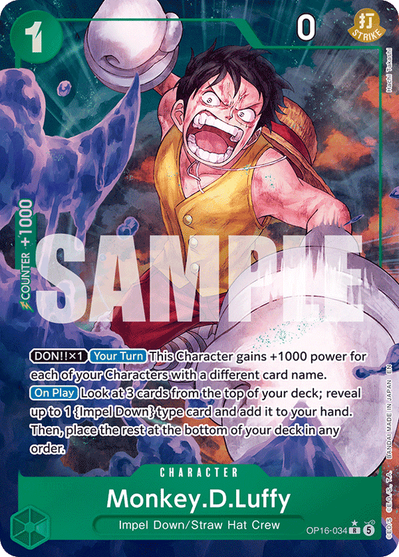 Monkey.D.Luffy OP16-034 AA