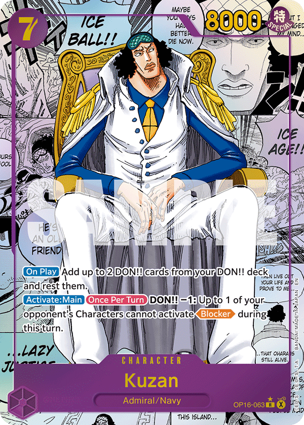 Kuzan OP16-063 M Manga