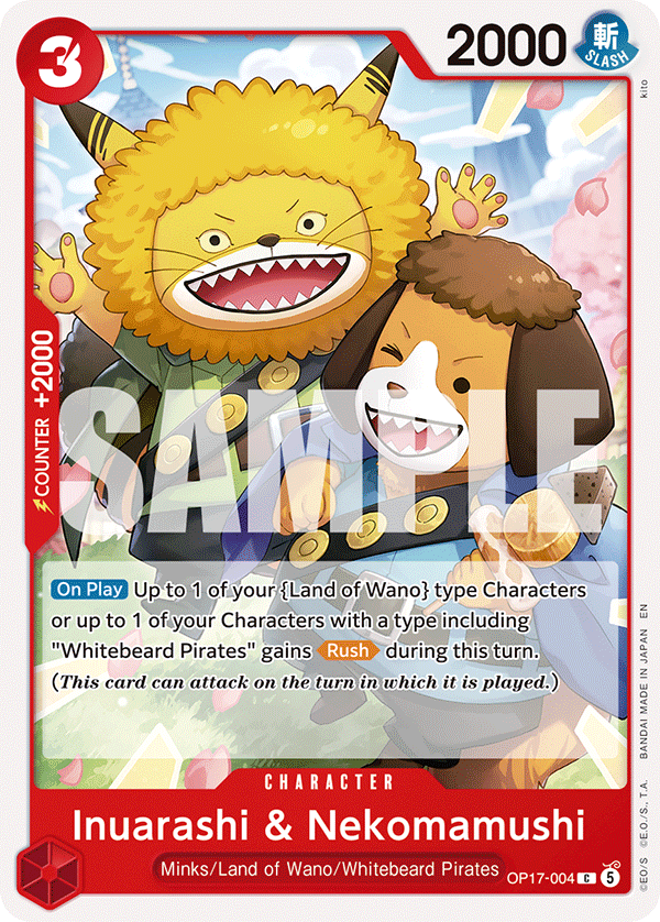 Inuarashi & Nekomamushi OP17-004