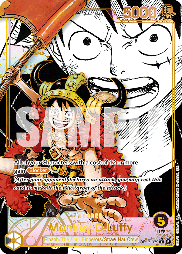 Monkey.D.Luffy Manga Lider OP17-079 M