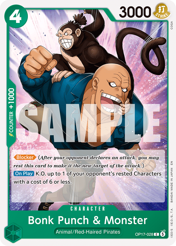 Bonk Punch & Monster OP17-028