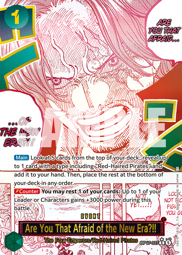 Are You That Afraid of the New Era?!! OP17-037 AA