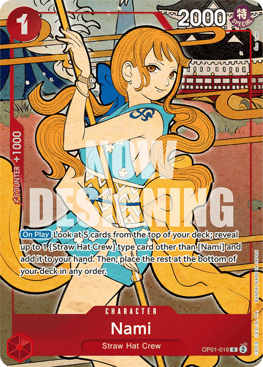 Nami OP01-016 M English Version 1st Anniversary Set