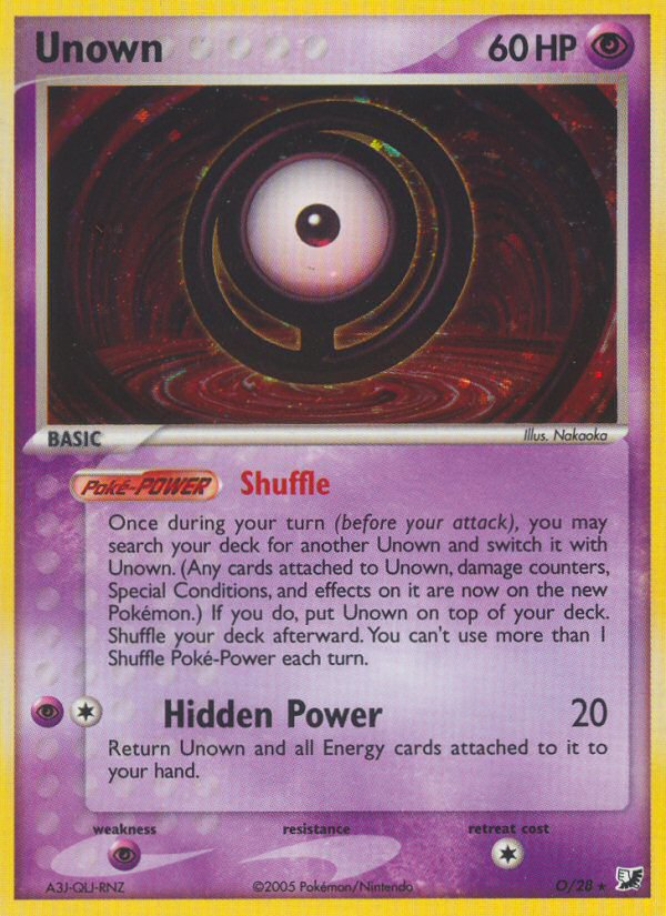 Unown - Unseen Forces SET-O