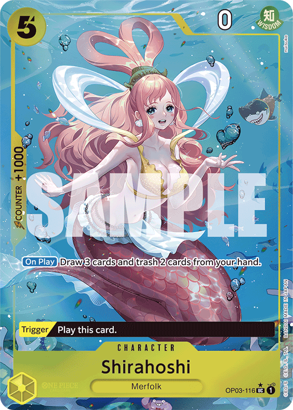 Shirahoshi PRB01 OP03-116 TF Full Art o Foliada Texturizada
