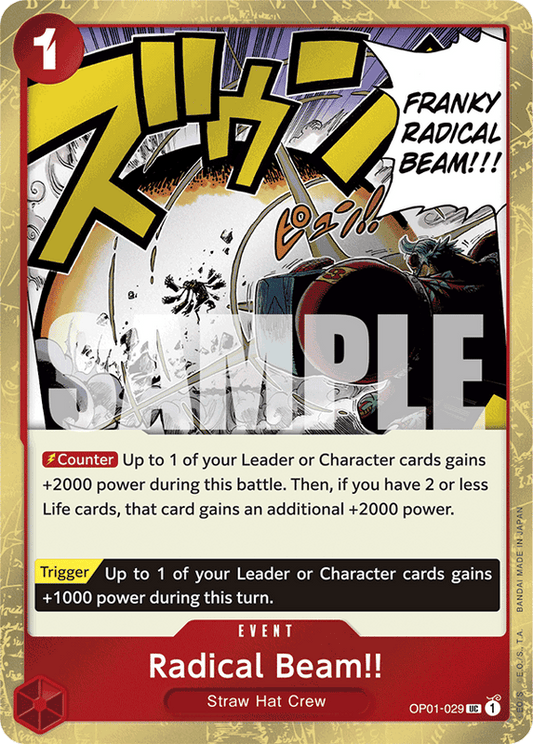 Radical Beam!! PRB01 OP01-029 JR Jolly Roger