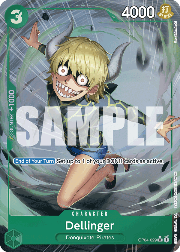 Dellinger PRB01 OP04-029 TF Full Art o Foliada Texturizada