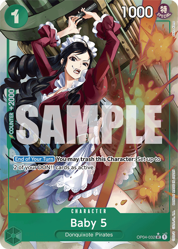 Baby 5 PRB01 OP04-032 TF Full Art o Foliada Texturizada