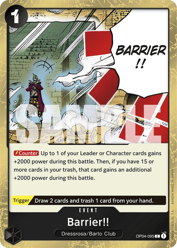 Barrier!! PRB01 OP04-095 JR Jolly Roger
