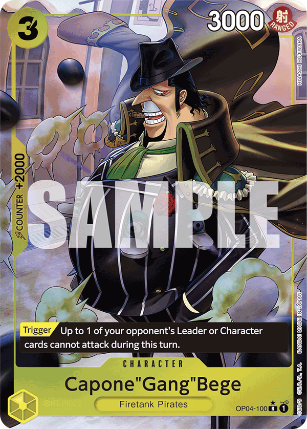 Capone"Gang"Bege PRB01 OP04-100 FA Full Art o Foliada Texturizada