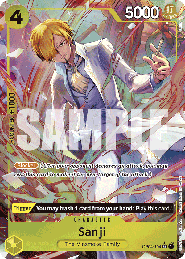Sanji PRB01 OP04-104 AA