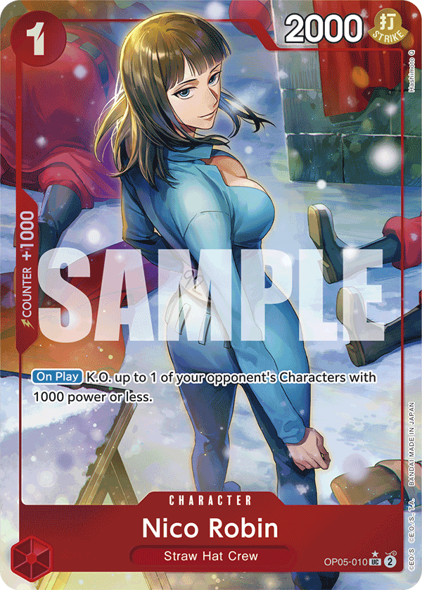 Nico Robin PRB01 OP05-010 TF Full Art o Foliada Texturizada