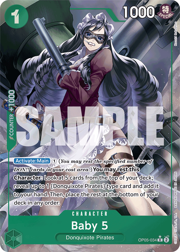 Baby 5 PRB01 OP05-034 FA Full Art o Foliada Texturizada