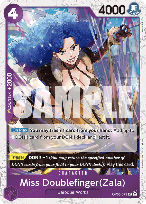 Miss Doublefinger(Zala) PRB01 OP05-073 JR Jolly Roger