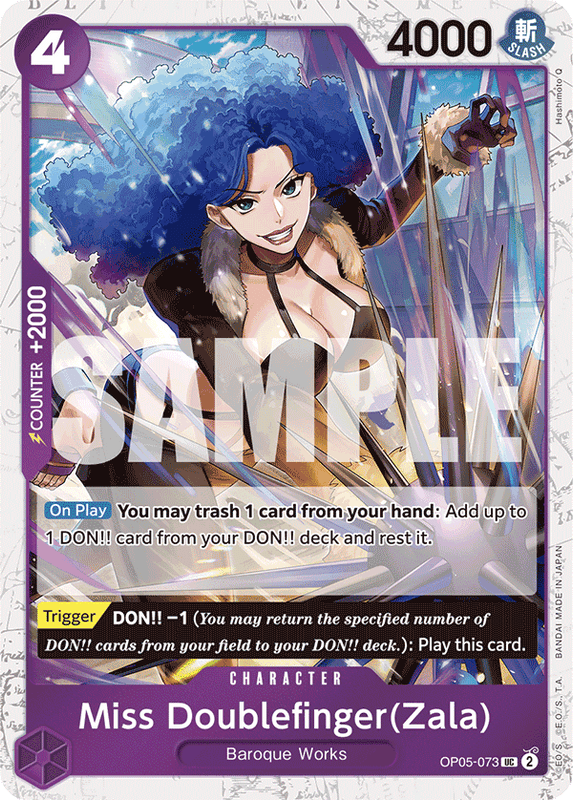 Miss Doublefinger(Zala) PRB01 OP05-073 JR Jolly Roger