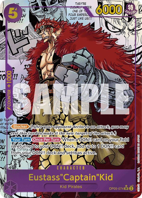 Eustass"Captain"Kid PRB01 OP05-074 Manga M Reprint