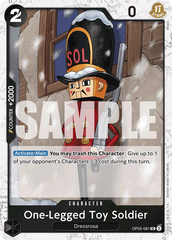 One-Legged Toy Soldier PRB01 OP05-081 JR Jolly Roger