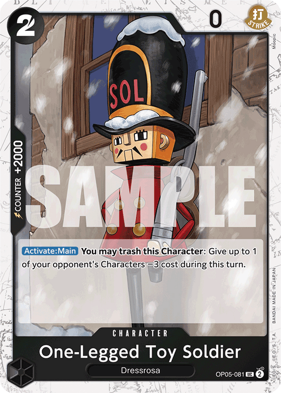 One-Legged Toy Soldier PRB01 OP05-081 JR Jolly Roger
