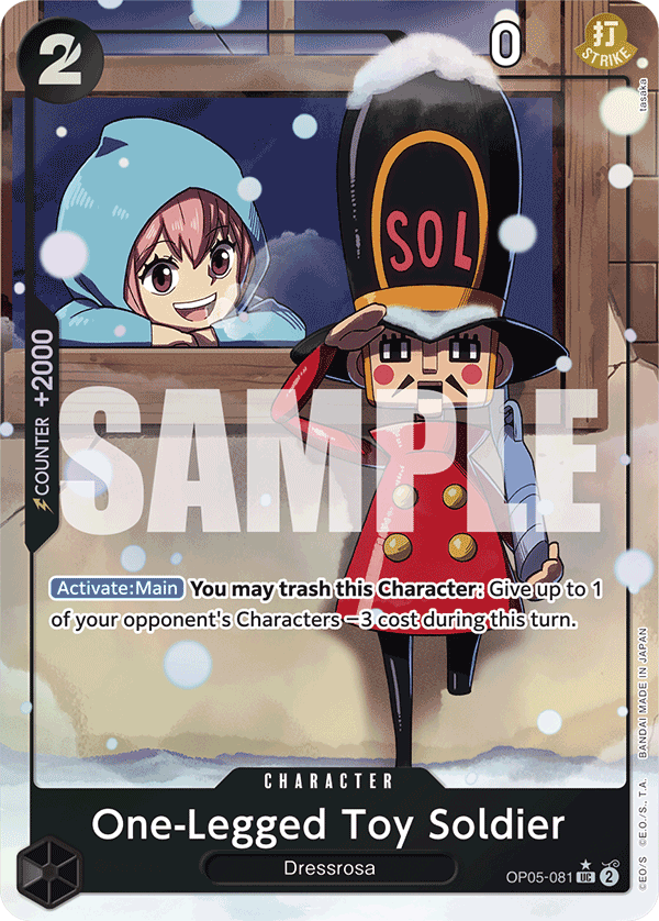 One-Legged Toy Soldier PRB01 OP05-081 AA