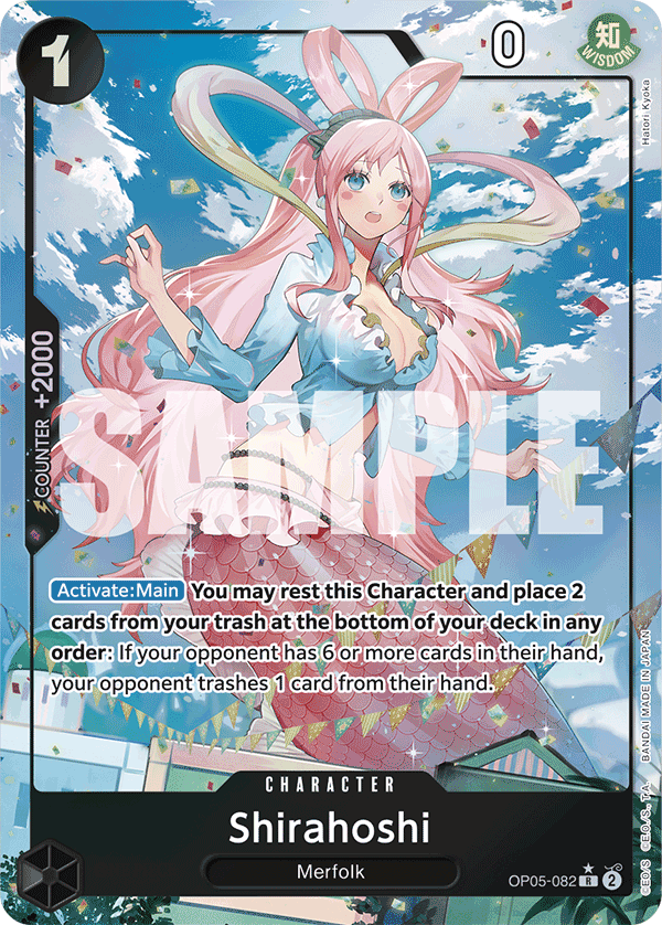 Shirahoshi PRB01 OP05-082 FA Full Art o Foliada Texturizada