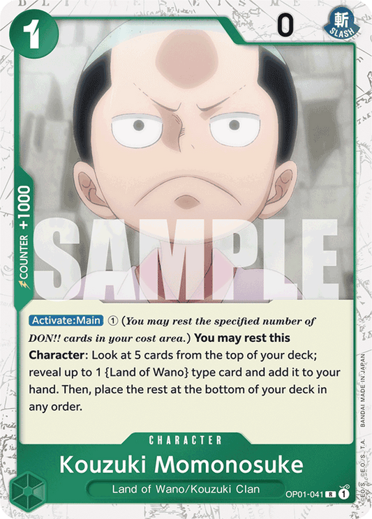 Kouzuki Momonosuke PRB01 OP01-041 JR Jolly Roger
