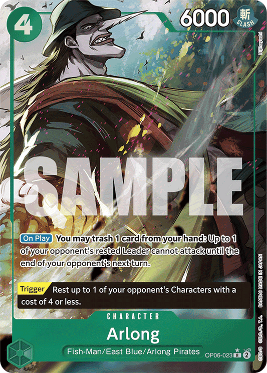 Arlong PRB01 OP06-023 FA Full Art o Foliada Texturizada