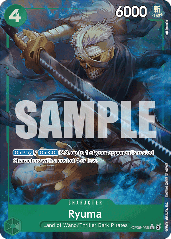 Ryuma PRB01 OP06-036 FA Full Art o Foliada Texturizada