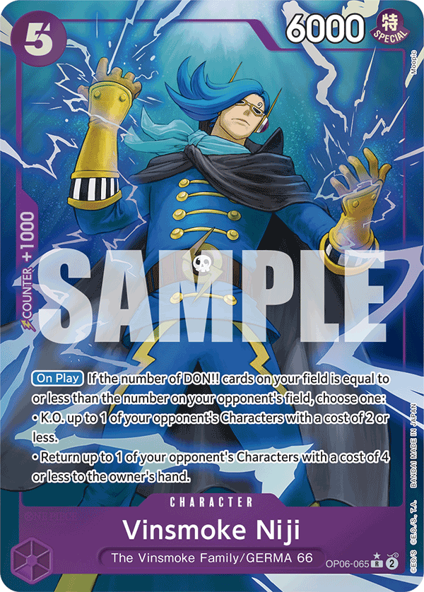 Vinsmoke Niji PRB01 OP06-065 FA Full Art o Foliada Texturizada