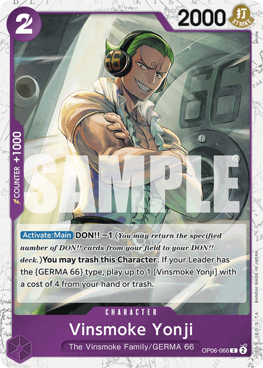 Vinsmoke Yonji PRB01 OP06-066 JR Jolly Roger