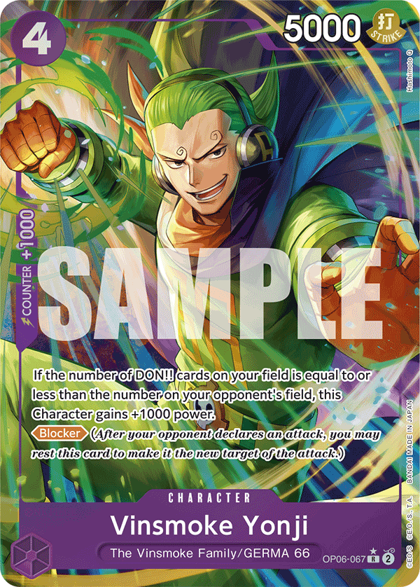 Vinsmoke Yonji PRB01 OP06-067 AA