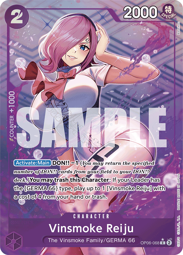 Vinsmoke Reiju PRB01 OP06-068 TF Full Art o Foliada Texturizada