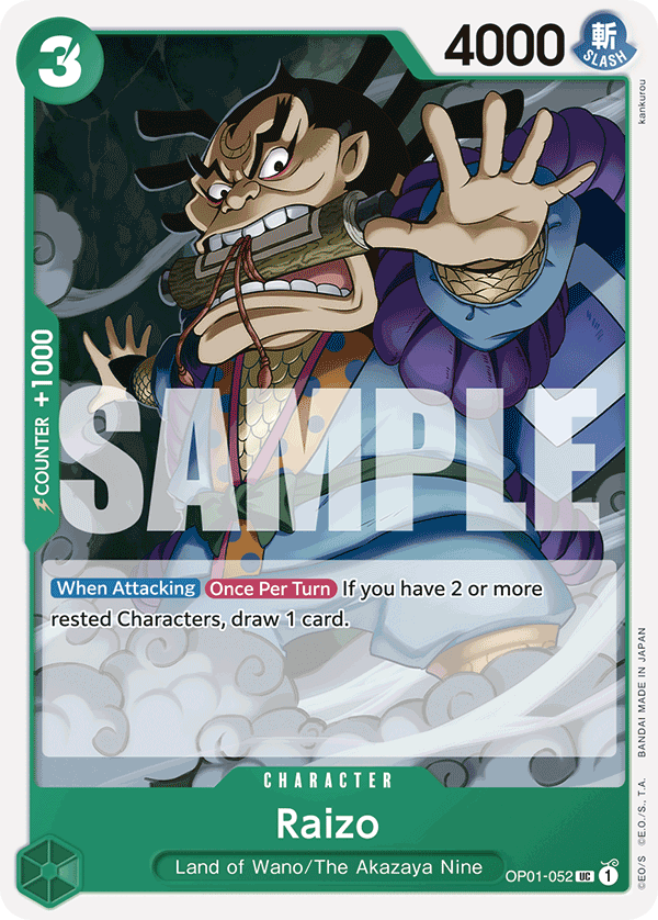 Raizo PRB01 OP01-052